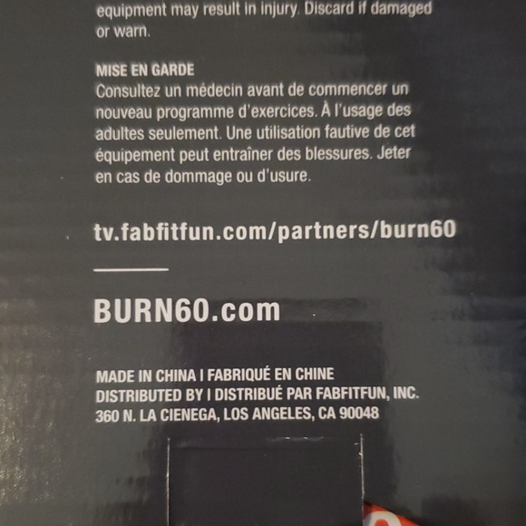 Burn 60 resistance bands fab fit fun set of 3 - Picture 4 of 6